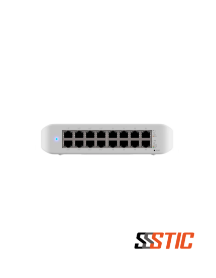 Switch gestionable de Capa 2 Ubiquiti UniFi USW-Lite-16-PoE con 16 puertos Gigabit RJ45 y 8 salidas PoE
