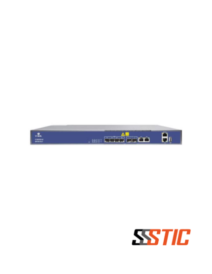 OLT GPON Layer 3 de 4 puertos V-SOL modelo VSOL-V1600G0-B con puertos de subida SFP+ 10G y chasis para montaje en rack de 1U