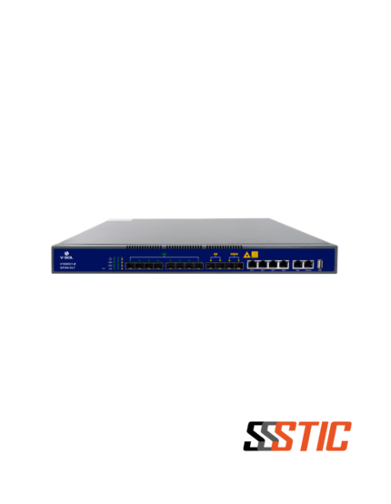 OLT GPON Layer 3 de 8 puertos V-SOL modelo V1600G1-B con 1024 abonados de capacidad, puertos uplink SFP+ 10G y chasis de 1U para rack[cite 12]