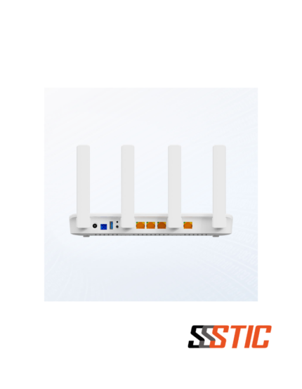 ONT XPON V-SOL V2804AX15-R HGU con 4 puertos LAN Gigabit, puerto USB 3.0, cuatro antenas de alta ganancia y estructura inferior integrada para organizar la fibra óptica