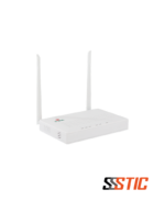 ONT XPON de 4 puertos V-SOL V2804N con 1 puerto Gigabit, 3 puertos Fast Ethernet, WiFi 4 con dos antenas de 5dBi y puerto USB 2.0 en color blanco