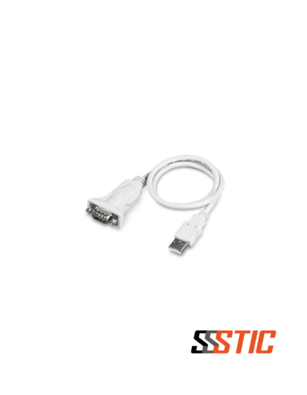 Adaptador convertidor de USB-A a puerto serie RS-232 DB9 macho TRENDnet TU-S9 de 64cm.