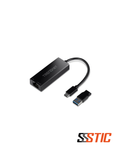 Adaptador de red USB-C 3.1 a RJ45 Ethernet 2.5 Gigabit TRENDnet TUC-ET2G.