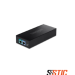 Inyector PoE++ Ultra de 90W a 10G TRENDnet TPE-319GI con puertos RJ45 de entrada y salida.