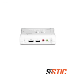 Switch KVM VGA y USB de 2 puertos con soporte de audio TRENDnet TK-209K con cables incluidos.