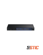 Switch Web Smart Multi-Gigabit TRENDnet TEG-3284WS con 24 puertos RJ45 2.5G y 4 puertos SFP+ 10G.