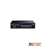 Switch administrable Capa 2+ TRENDnet TL2-F7120 con 12 ranuras SFP+ 10G para fibra óptica.