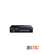 Switch administrable Capa 2+ TRENDnet TL2-F7120 con 12 ranuras SFP+ 10G para fibra óptica.
