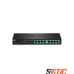 Switch de red Gigabit PoE+ no administrable de 8 puertos TRENDnet TPE-TG83 en chasis metálico compacto.