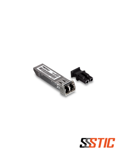 Transceiver de fibra óptica SFP Gigabit Dúplex LC multimodo TRENDnet TEG-MGBSX de 850nm y 550m.